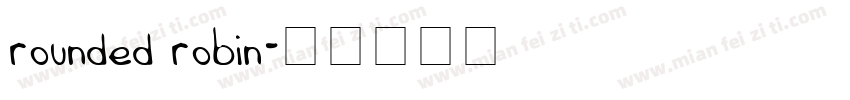 rounded robin字体转换